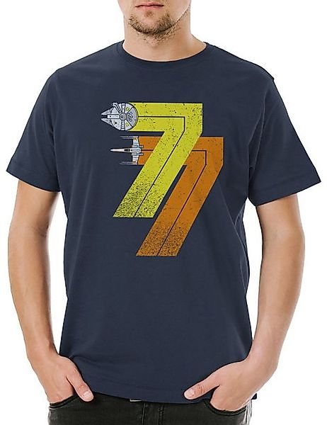 Urban Backwoods Print-Shirt Vintage Rebel Born 77 Herren T-Shirt Star Mille günstig online kaufen