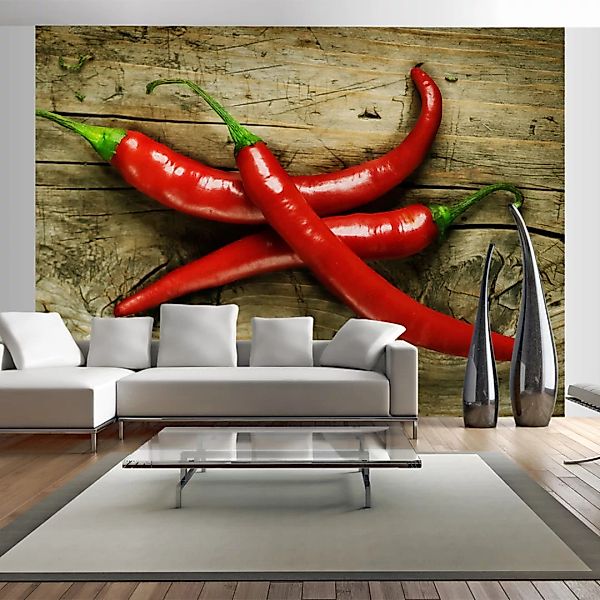 Fototapete - Spicy Chili Peppers günstig online kaufen