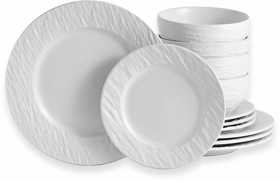 ECHTWERK Tafelservice ""New Modern"" Modernes Geschirrset in Schiefer-Optik günstig online kaufen