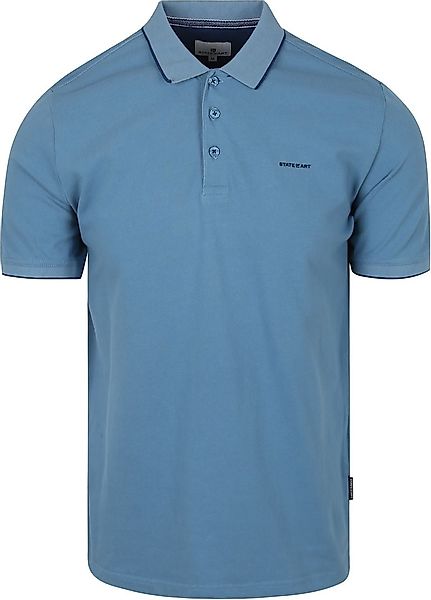 State of Art Poloshirt Pique Blue - Größe 4XL günstig online kaufen
