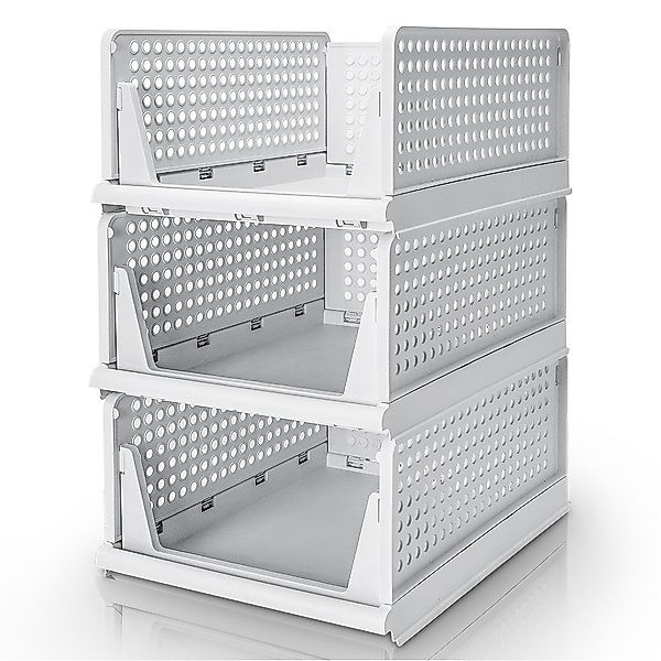 Yorbay Organizer 3er Set Stapelbarer Kleiderschrank günstig online kaufen