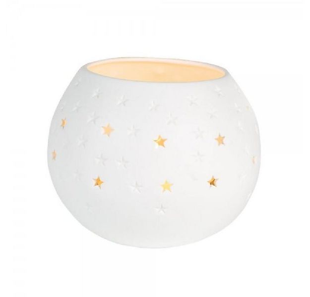 Räder Windlicht Design Teelichthalter Lichttasse Sterne Weiß (9cm) günstig online kaufen
