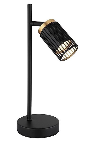 GLOBO LIGHTING Stehlampe KORBEN, H 35 cm, 1-flammig, Goldgelb, Schwarz, ohn günstig online kaufen