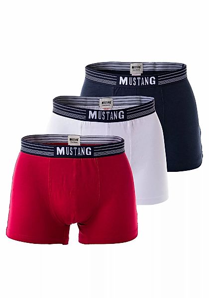 MUSTANG Boxershorts "Boxershort Retroshorts True Denim 3er Pack 3er Pack" günstig online kaufen