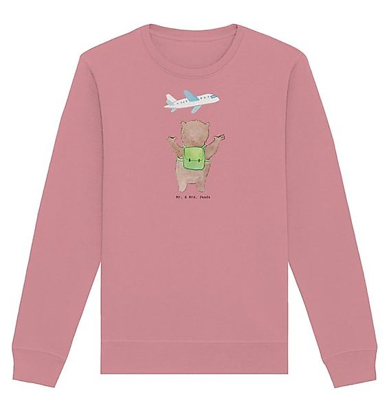 Mr. & Mrs. Panda Longpullover Größe S Bär Reisen - Canyon Pink - Geschenk, günstig online kaufen