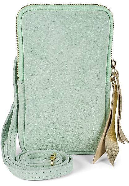 styleBREAKER Mini Bag Echtleder Handy Umhängetasche günstig online kaufen