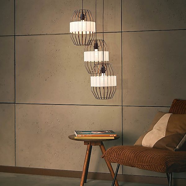 Brilliant Pendelleuchte »Slope«, 3 flammig, Leuchtmittel E27   ohne Leuchtm günstig online kaufen