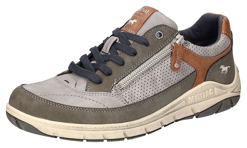 Mustang Shoes Sneaker, Schnürschuh, Freizeitschuh mit Perforation günstig online kaufen
