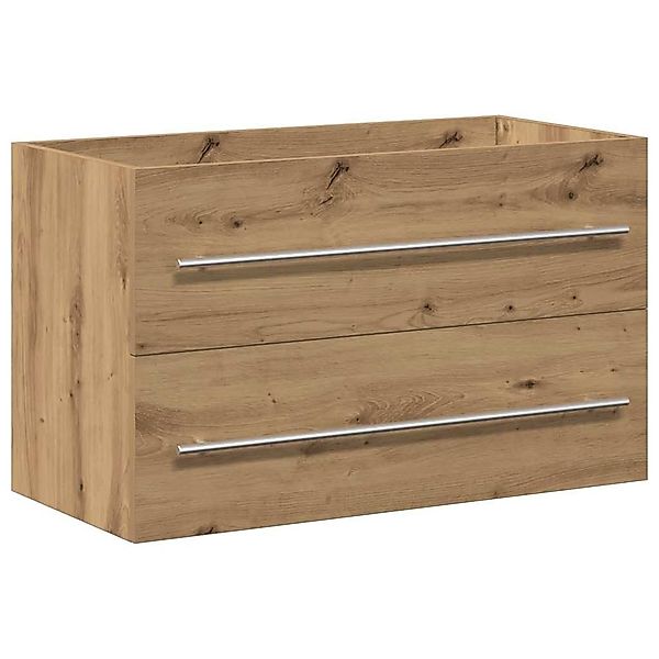 vidaXL Badezimmer-Set Waschbeckenunterschrank Artisan-Eiche 80x38,5x48 cm, günstig online kaufen