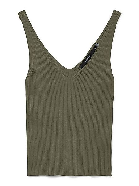 Vero Moda Shirttop Einfarbig Gerippt Struktur mit V-Ausschnitt VMGLORY (1-t günstig online kaufen