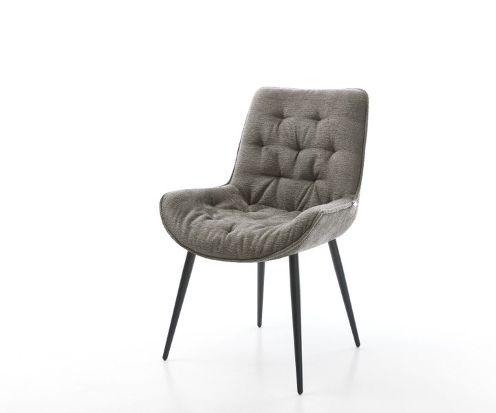 DELIFE Polsterstuhl Taimi-Flex, 4-Fuß konisch Schwarz günstig online kaufen