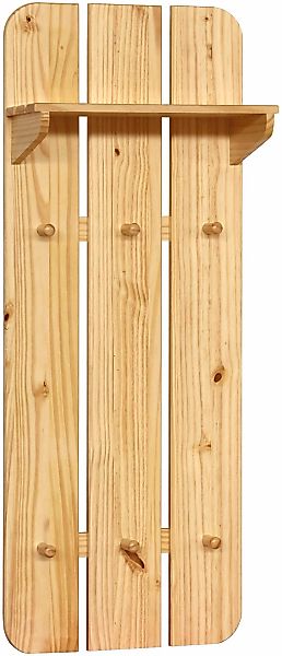 Möbilia Garderobenpaneel 1 Stk. tlg. mit sichtbarer Maserung günstig online kaufen