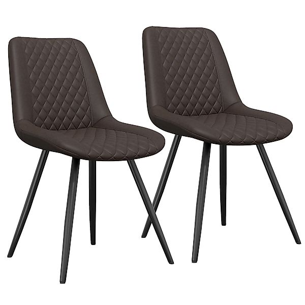 HawthyHome Esszimmerstuhl Set of 2 Kunstleder günstig online kaufen