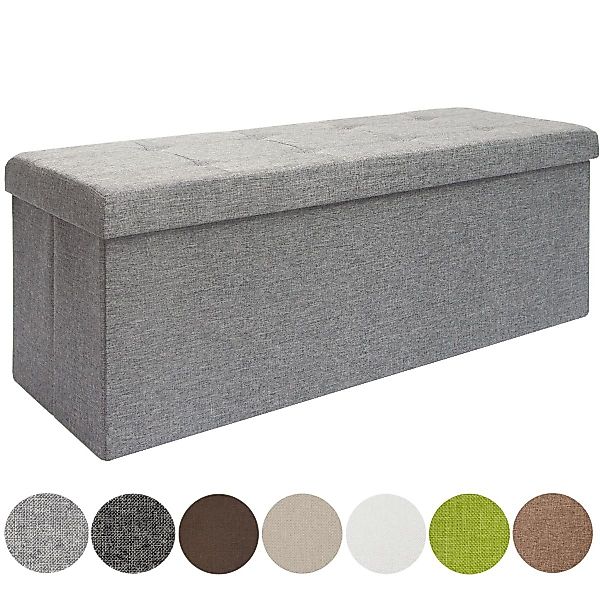 DuneDesign Faltbare Sitzbank 120L Truhe & 2 Trennwände 110 x 38 x 38 cm Bra günstig online kaufen