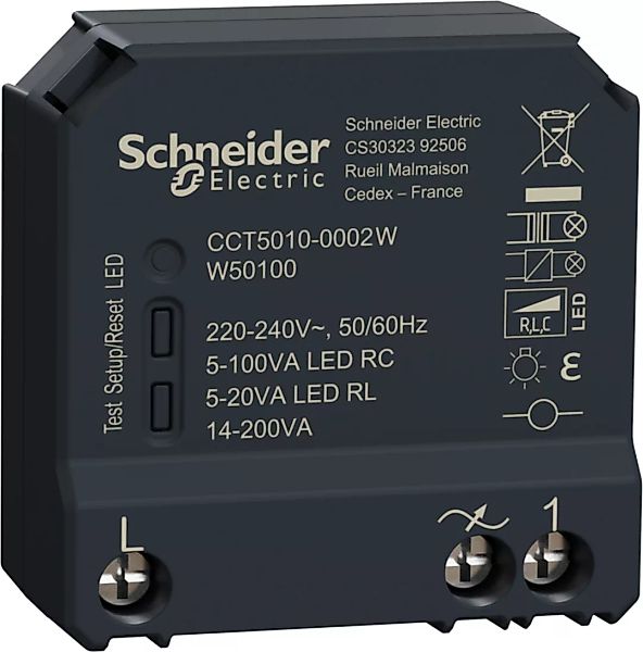 Schneider Electric Wiser Dimmaktor 1fach UP CCT5010-0002W günstig online kaufen