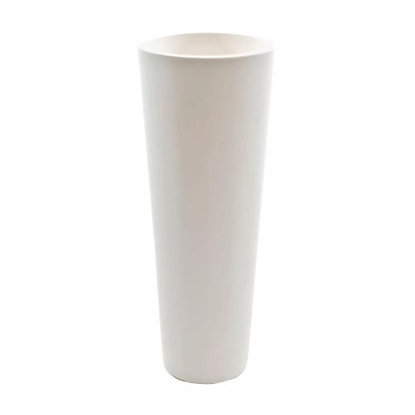 Serralunga - New Pot Maxi Vase mit Licht H 120cm - weiß/matt/H x Ø 120x44cm günstig online kaufen