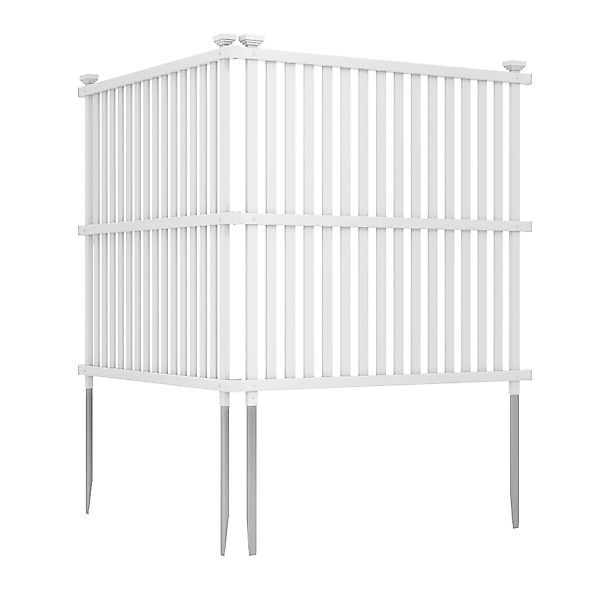 COSTWAY Gartenzaun, 2-teilig, Sichtschutz für Garten günstig online kaufen
