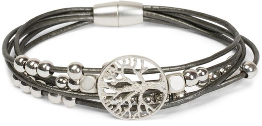 styleBREAKER Armband Armband mit Lebensbaum, Perlen günstig online kaufen