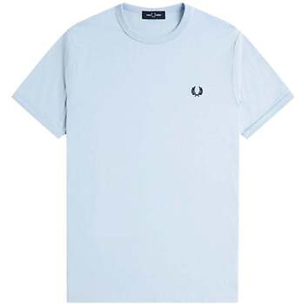 Fred Perry  T-Shirts & Poloshirts Crew Neck T-Shirt Light Smoke Blue günstig online kaufen