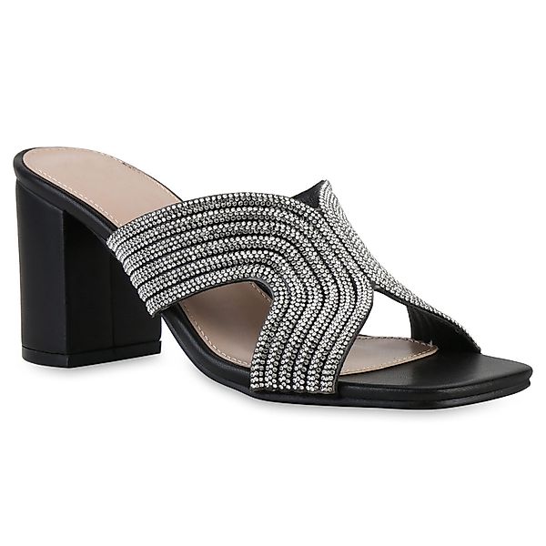 VAN HILL 841386 Sandalette Damen Pantoletten günstig online kaufen