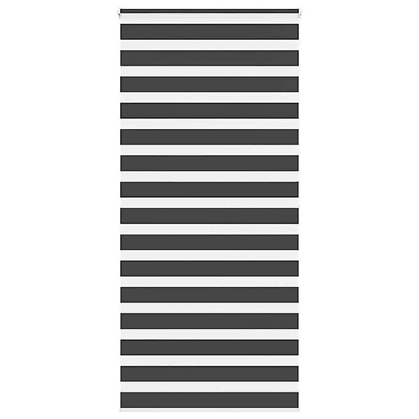 vidaXL Doppelrollo Schwarz 105x200 cm Stoffbreite 100,9 cm Polyester 401426 günstig online kaufen