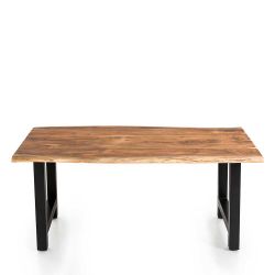 Esszimmergruppe aus Akazie Massivholz vier Stühle (fünfteilig) günstig online kaufen