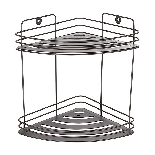 MSV Eck-Regal Kery Stahl 20 cm x 20 cm x 23,5 cm Mattschwarz günstig online kaufen