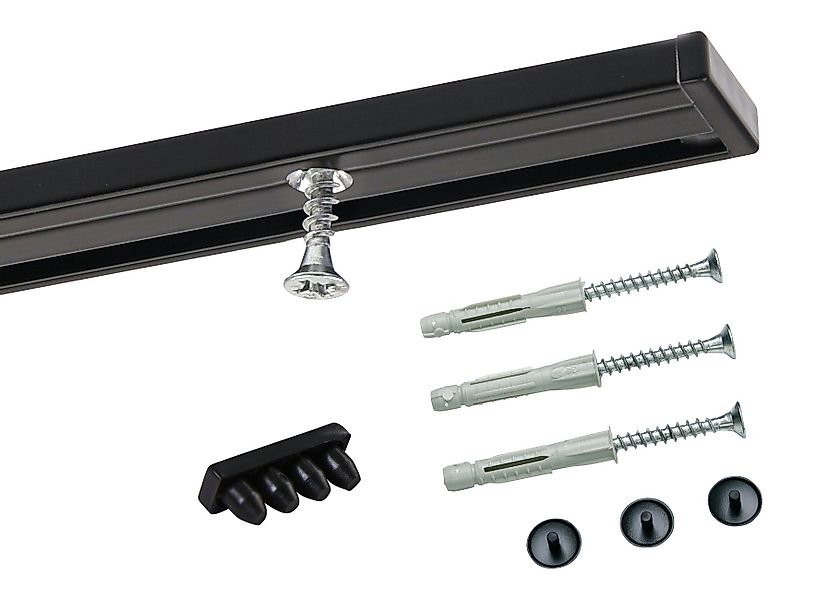 Deco-Raum Gardinenschiene Minimal, 1-läufig, Wunschmaßlänge, kürzbar, günstig online kaufen