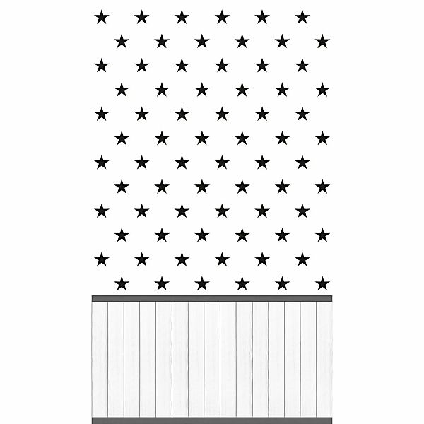 A.S. Création Vliestapete Wallpanel Sterne Schwarz-Weiß günstig online kaufen