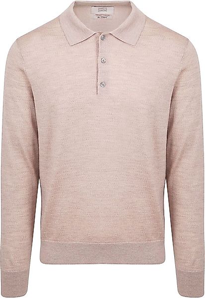 King Essentials The Robert Long Sleeve Poloshirt Merino Beige - Größe XL günstig online kaufen
