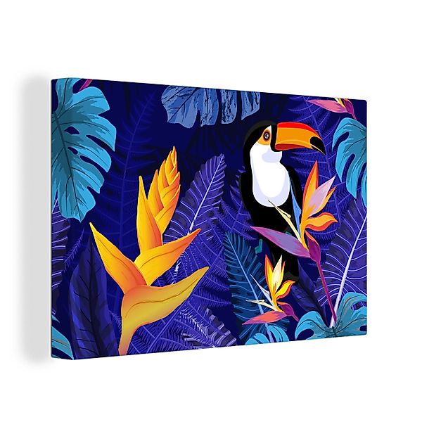 OneMillionCanvasses® Leinwandbild Dschungel - Tukan - günstig online kaufen