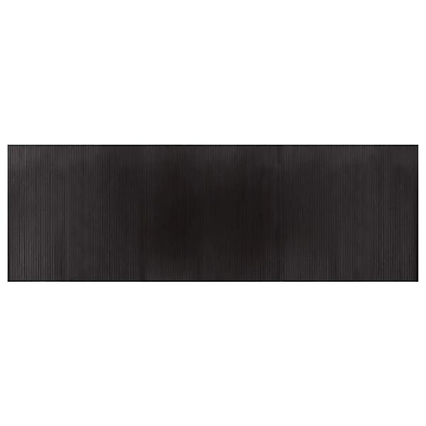 vidaXL Teppich Rechteckig Dunkelbraun 100x300 cm Bambus 376815 günstig online kaufen