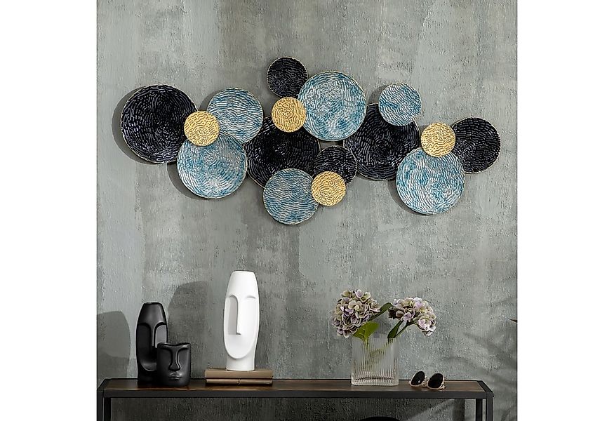 HOMCOM Wandbild 3D Wandbild Wandornament Wanddekoration Metallbild Wandskul günstig online kaufen