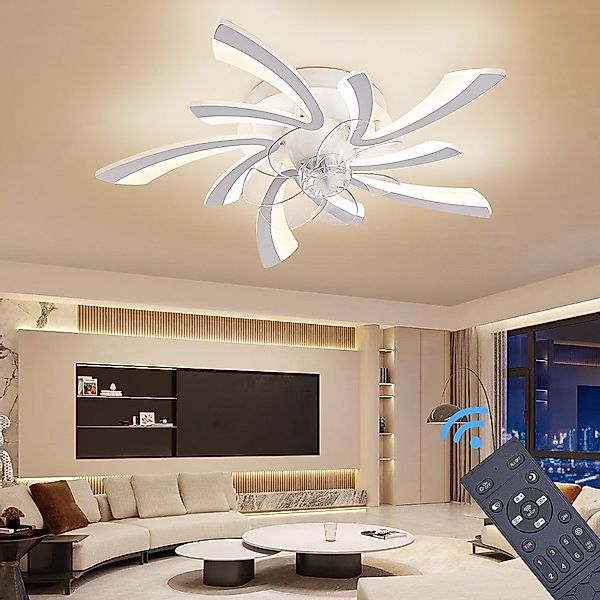 Eurotondisplay Deckenventilator Deckenventilator LED Beleuchtung Deckenlamp günstig online kaufen