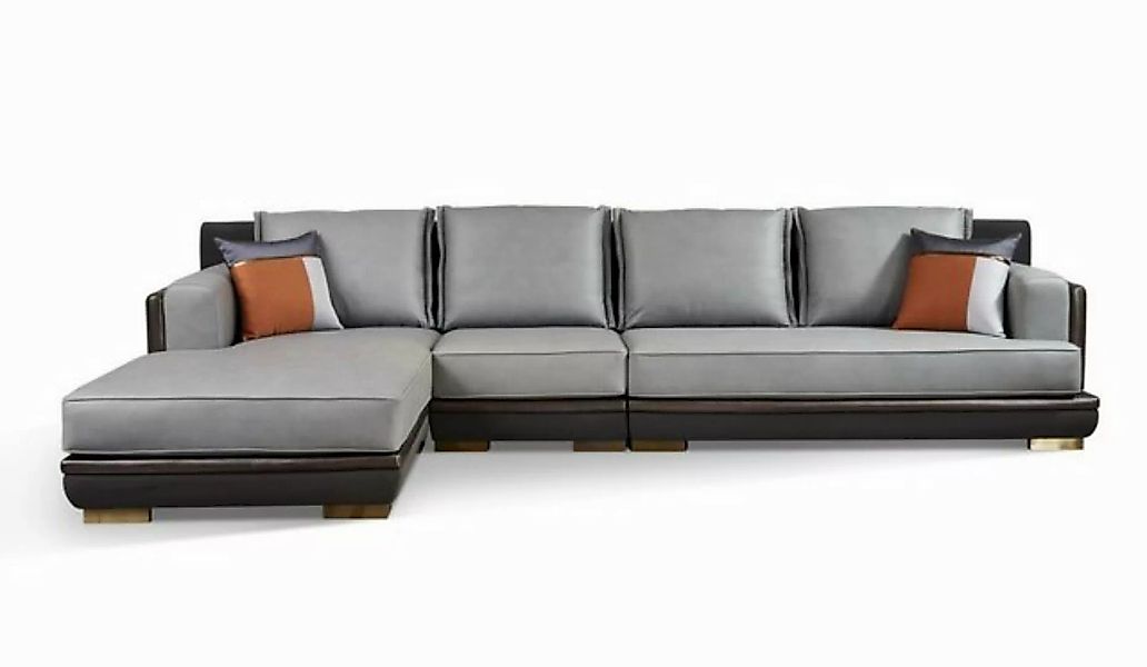 JVmoebel Ecksofa Ecksofa Leder Sofa Polstergarnitur Moderne Wohnlandschaft günstig online kaufen