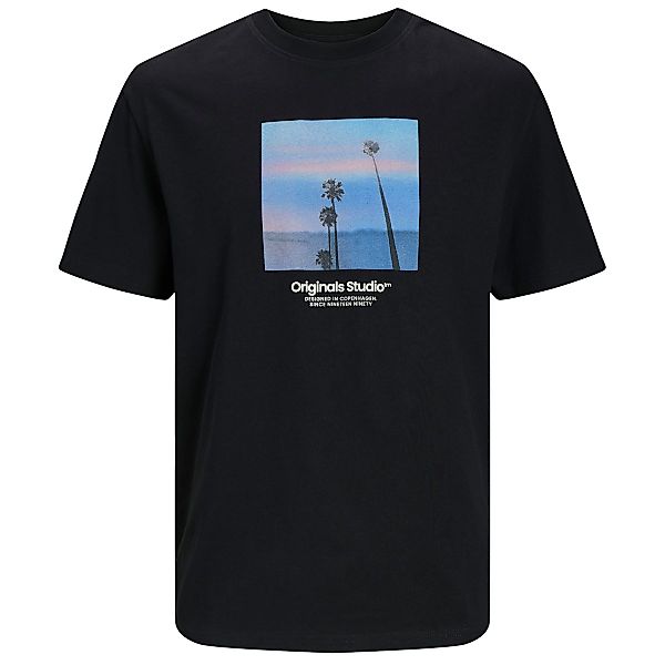 Jack&Jones T-Shirt mit Foto-Print Farbe schwarz Größe: 3XL günstig online kaufen