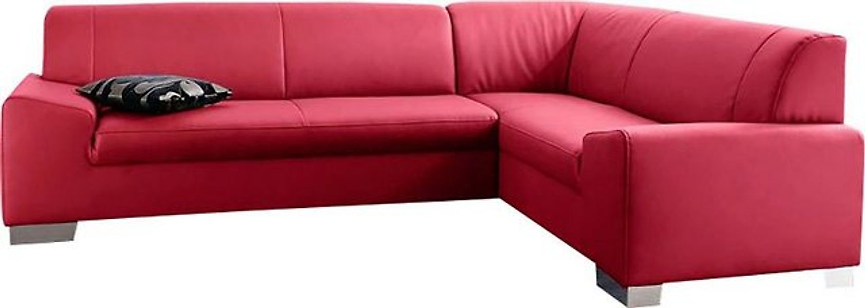 DOMO collection Ecksofa Alisson, zeitlose Optik, flache Armlehnen, L-Form, günstig online kaufen