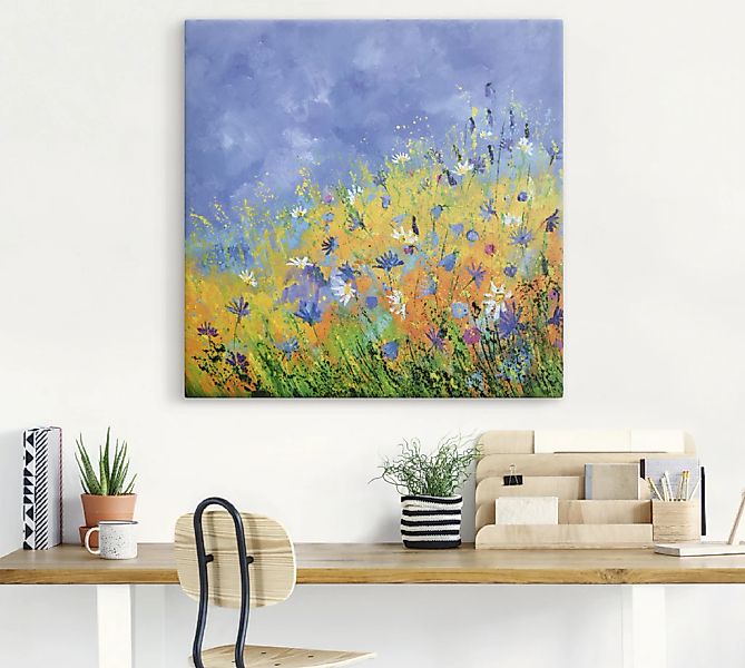 Artland Wandbild "Wildblumen", Blumenwiese, (1 St.), als Leinwandbild, Wand günstig online kaufen