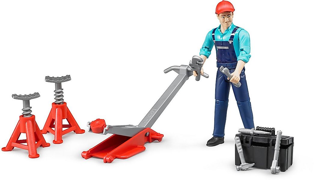 Bruder® Spielfigur Spielfiguren Set bworld Nutzfahrzeuge bworld Werkstatt 6 günstig online kaufen