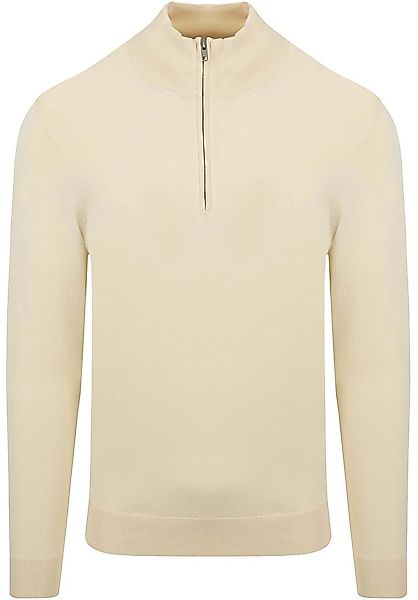 Profuomo Half Zip Pullover Luxury Ecru - Größe XL günstig online kaufen