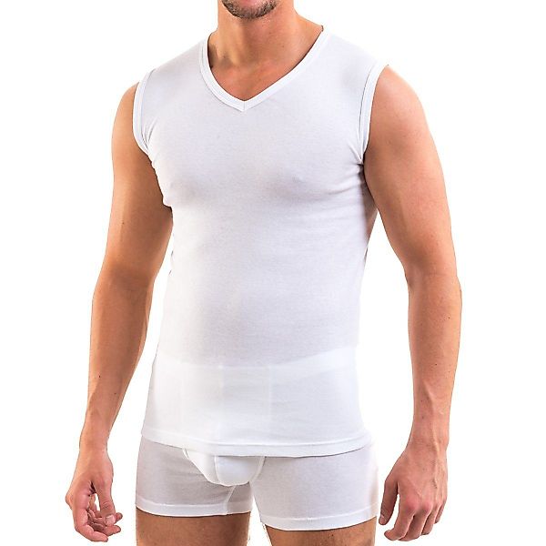 HERMKO Achseltop 3050 Herren Muskelshirt V-Neck günstig online kaufen