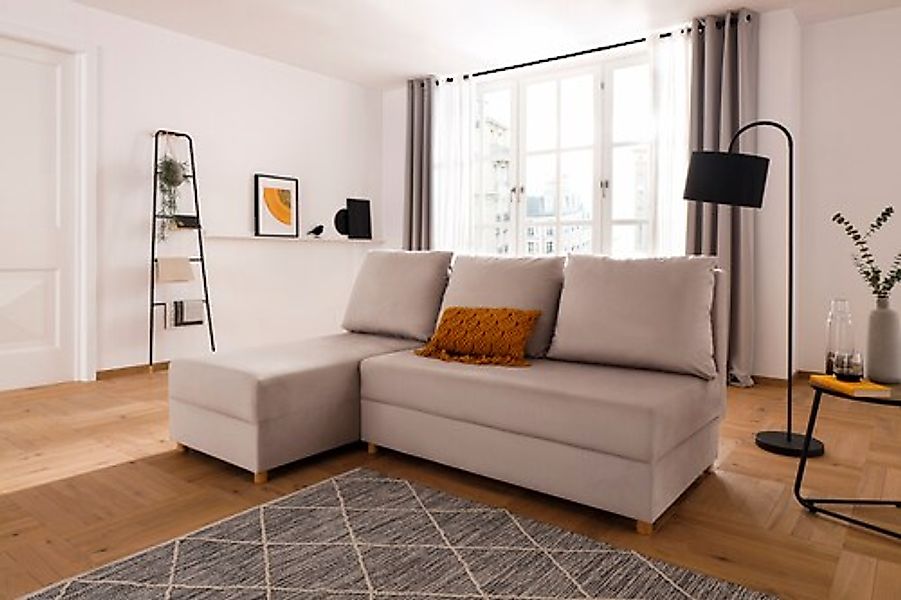 INOSIGN Ecksofa »Mick L-Form«, Longchair links/rechts montierbar, wahlweise günstig online kaufen