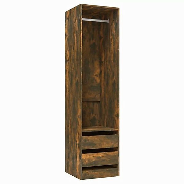 furnicato Kleiderschrank mit Schubladen Räuchereiche 50x50x200 cm (1-St) günstig online kaufen