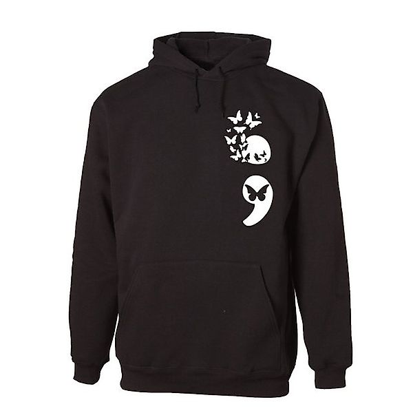 G-graphics Hoodie Semikolon mit Schmetterlingen Unisex, mit Frontprint, mit günstig online kaufen