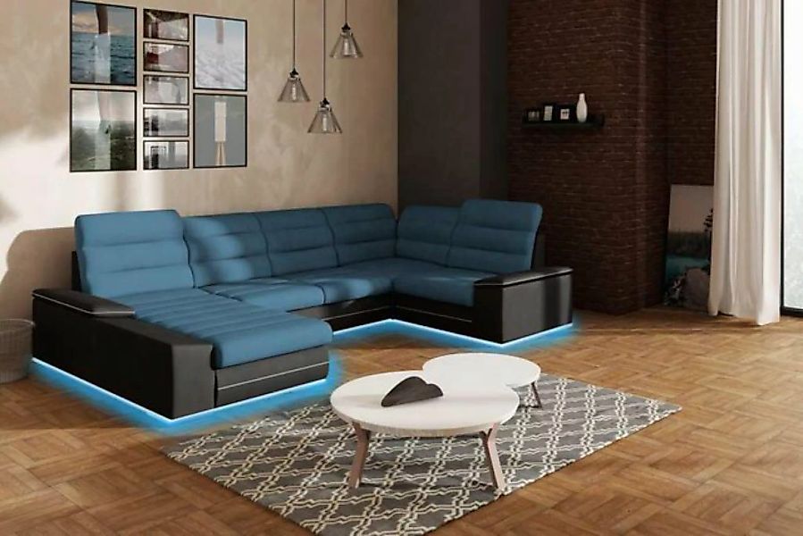 Xlmoebel Ecksofa Sitzgruppe Ecksofa Schlafcouch Polstermöbel Wohnzimmer Tex günstig online kaufen