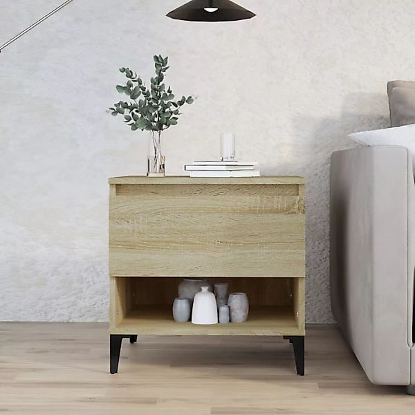 Vidaxl Beistelltisch Sonoma-eiche 50x46x50 Cm Holzwerkstoff günstig online kaufen