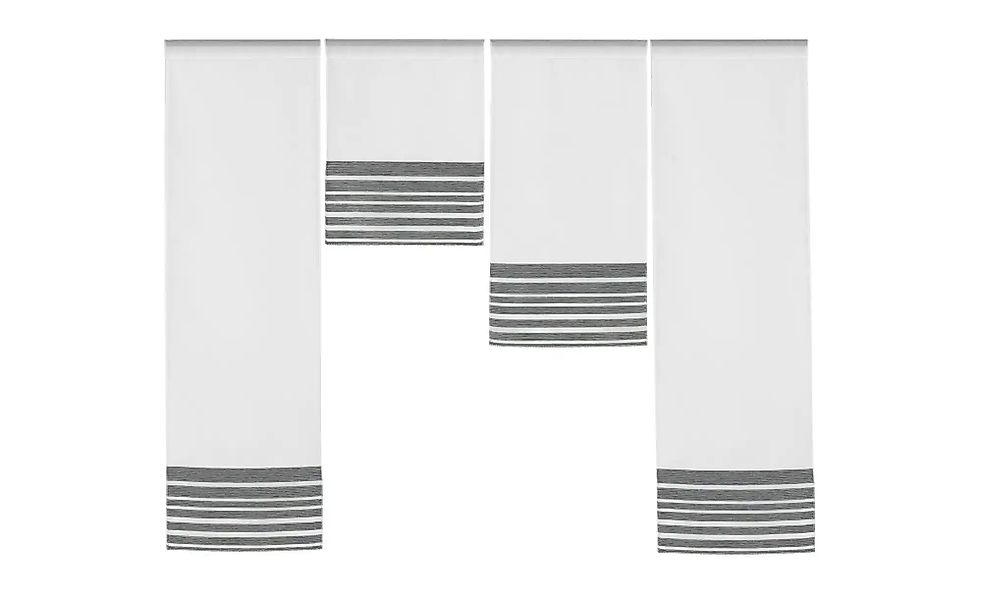 Clever-Kauf-24 Scheibengardine Design Mini Flächenvorhang Set günstig online kaufen