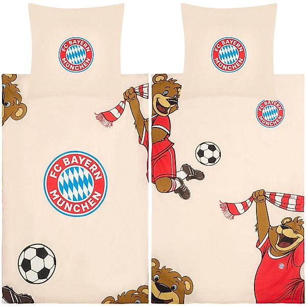 BERONAGE Kinderbettwäsche FC Bayern München Berni günstig online kaufen