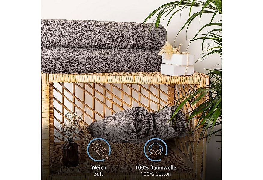 Komfortec Saunatuch Frotte aus 100% Baumwolle, Frottee (Packung, 2-St), 80x günstig online kaufen