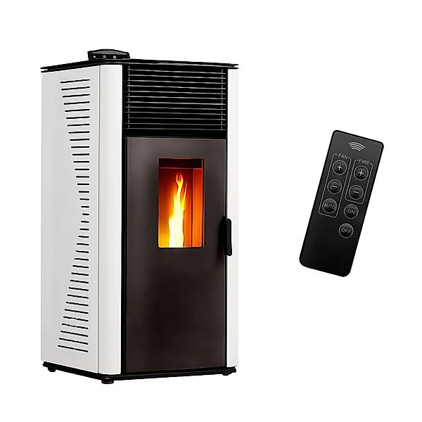 Sannover Pelletofen Anita 12,2 kW Weiß günstig online kaufen